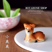 Dining table chopsticks rack ceramic chopsticks pillow Mengda deer chopsticks creative chopsticks hand painted underglaze ZAKKA