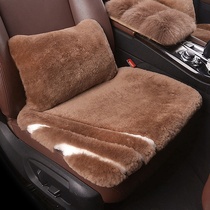 New winter pure wool car seat cushion sheep cutting wool integrated front row single piece thick warm real wool seat cushion