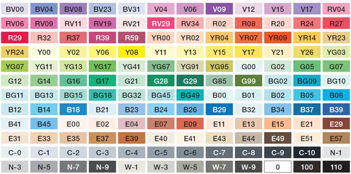 日本copic sketch二代马克笔 漫画手绘 软头马克笔 r色系 第1部分