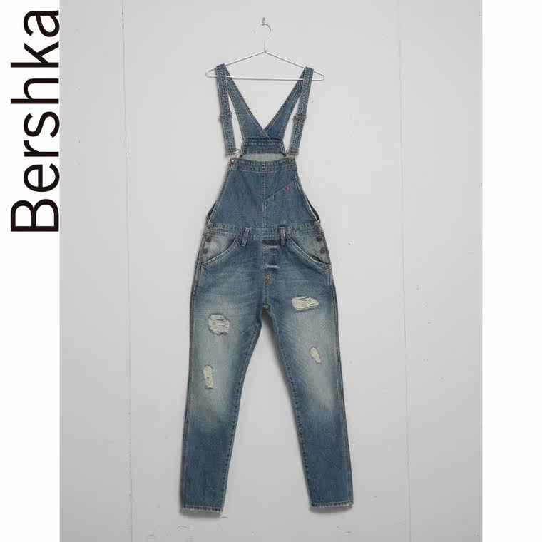 Bershka 水洗效果牛仔布抹胸 08829220