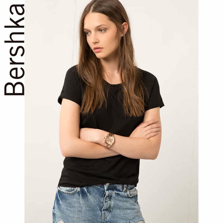 Bershka Bershka 卷袖 T 恤衫 02092889