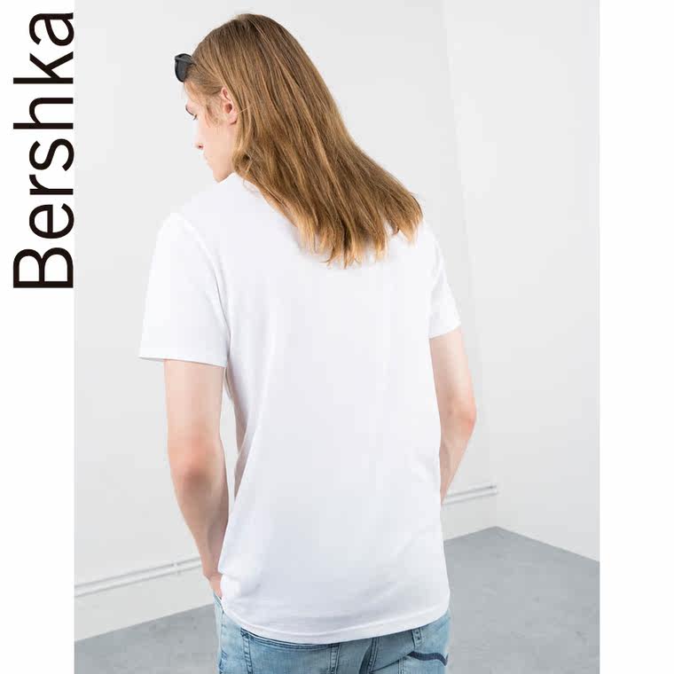 Bershka 条纹印花 T 恤衫 07956923