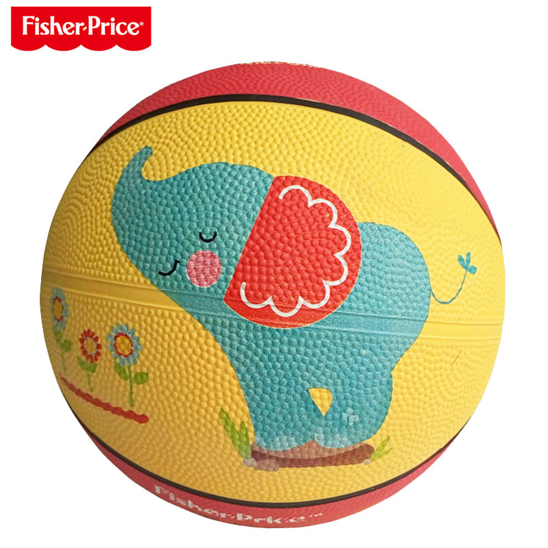 费雪儿童蓝球 小孩皮球拍拍球幼儿园宝宝球类玩具室内弹力球大号