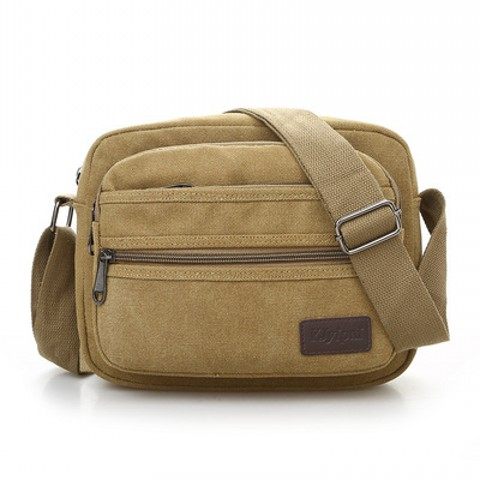 Five -layer thickened canvas Shoulder mesengers men's bag collection money and business package tool package casual men's diagonal backpack Five -layer thickened canvas Shoulder mesengers men's bag collection money and business package tool package casual men's diagonal backpack