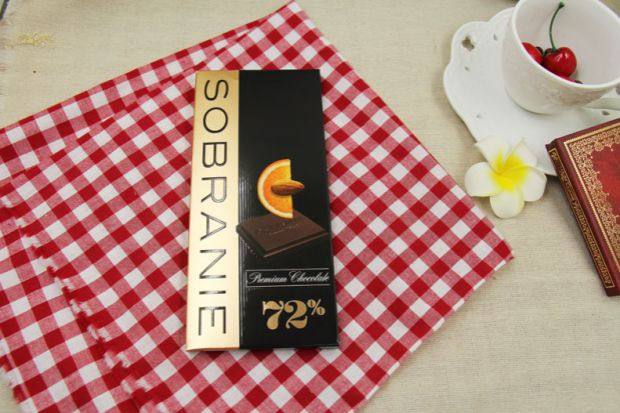 特价5个包邮俄罗斯进口 sobranie寿百年72%可可香橙杏仁巧克力90g