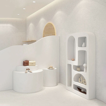 Clothing Shop Soft Clothing Shop Window Decoration Floor Props Display Show Shelf High And Low Shelf Middle Island Display Table Table