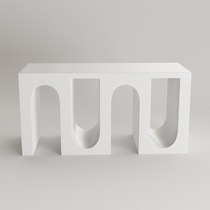 Modern Pole Brief styling Nakajima Display Terrace Clothing Shop Soft Dress Shop Window Decoration Landing High And Low Stand Table Design