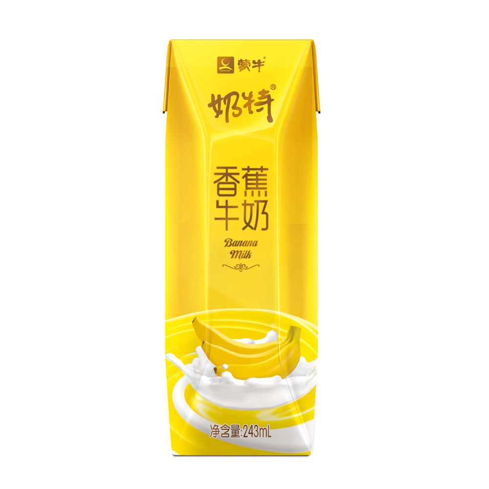 蒙牛奶特香蕉牛奶243ml*12盒