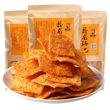 卧龙手工老灶五香味花椒锅巴400g*3[10元优惠券]-寻折猪