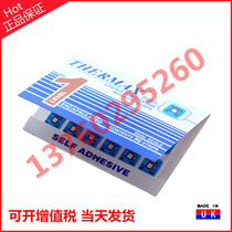 British imported THERMAX original single-grid thermal adhesive label point temperature temperature sticker 29~290 degrees