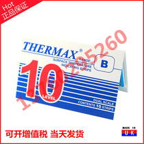 UK TMC original 10 grid B temperature test strip temperature measuring paper thermax wax sheet temperature sticker sticker