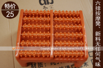 Health care pedicure 6 rows 5 rows roller foot sole massager foot fumigation bucket massage stool