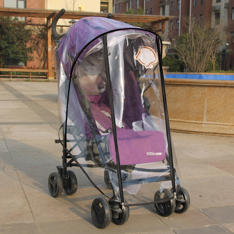 Baby Stroller Rain Hood Child Stroller Rain Hood Transparent Baby Shade Rain Hood Windproof Hood Rain Cape Universal Summer Style Breathable-Taobao