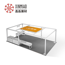 Mall flash store to build a booth square column square aluminum production manufacturer small genius electronic clothing exhibition bit material supply