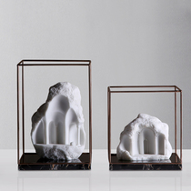 Modern creative Rockery stone ornaments soft decorations light luxury home model room sales office Hotel craft decoration
