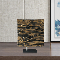 New Chinese imitation wood Decorative Pendulum Piece Zen house Ornament Prototype Board Rooms Office Art Furnishing