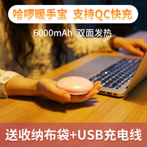 Smart fast charge warm hand treasure USB charging large capacity constant temperature dual use warm belly fat cute pet birthday gift girl