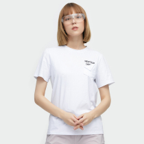 2021 summer new couple patch bag short sleeve t-shirt womens round neck loose size hiking hiking running fast clothes