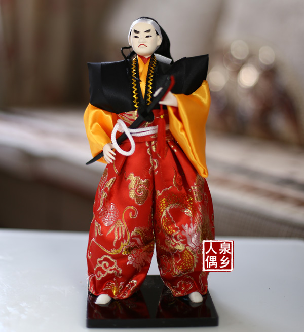 30cm日本武士人偶 娃娃男摆件工艺品 日式料理装饰人偶摆设 多款_7折