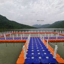 Summer water park floating platform performance stage Water World floating platform Sea pontoon plastic pontoon pier