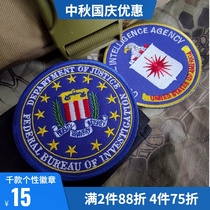 American FBI badge CAI CIA embroidery Velcro badge military fan morale armband outdoor backpack sticker logo