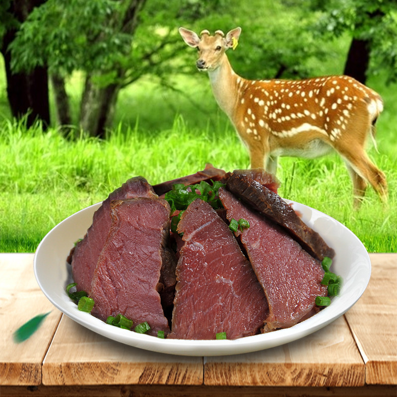 安徽特产食品五香梅花鹿肉真空即食营养滋补美食卤味宴请送礼必备