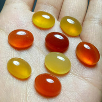 Xinjiang fine natural jade Gobi Jade gold silk jade gem light ring face gem light ring face