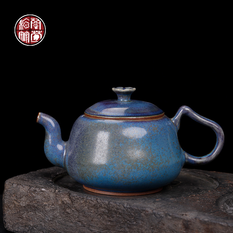 Jin shenhou undressed ore glaze kung fu tea pot masterpieces Chen Juncai hand make tea for the jun porcelain up single pot of large - sized restoring ancient ways