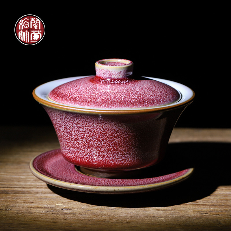 MiaoXingWei hand made a single jin jun porcelain tureen tea cups tea hand grasp three masterpieces to make tea bowl of restoring ancient ways is variable