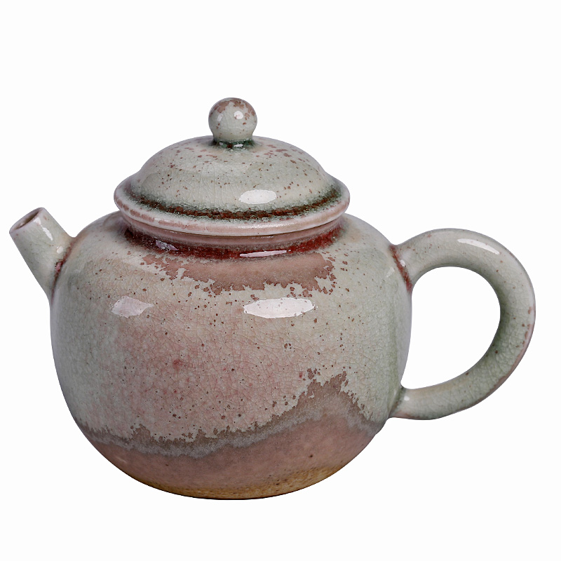 Ceramic masters who the plant ash little teapot one kung fu tea set single pot cracked by hand can have tea