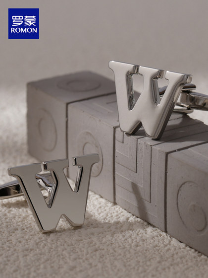Romon English Letter Cuff Links 남자 정장 셔츠 커프 스터드 형식 착용 고급 커스텀 비즈니스 커프 버튼 커프 스터드 Romon English Letter Cuff Links 남자 정장 셔츠 커프 스터드 형식 착용 고급 커스텀 비즈니스 커프 버튼 커프 스터드