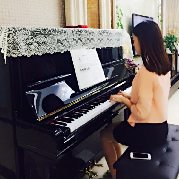 Original imported used piano Korea Youngchang U3 export FU55 adult home beginner exam standing piano