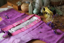 (Zixuan) Xianjian derivative flank half-arm waist skirt spot Hanfu shallow painting Green apricot