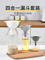 Plastic funnel milk powder cone anti-sprinkling size diameter filter Kitchen refueling pour wine liquid dispenser Household