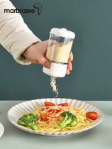 Measurable salt shaker quantitative salt Jar Kitchen press type seasoning bottle jar household barbecue powder jar seasoning box