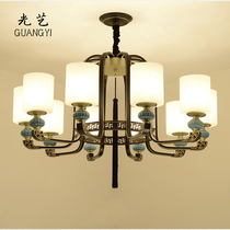 New Chinese chandelier living room lamp Chinese style restaurant bedroom lamp creative dining room lamp living room hall lamp simple