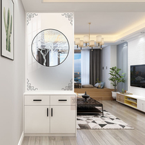The decorative living room glass partition of the door door the modern simple one-room cabinet light luxury screen