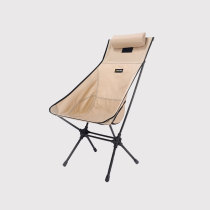 Senbo Bear aluminum alloy folding moon chair outdoor camping self-driving ultra-light high backrest with pillow camping sketching chair