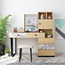 Nordic style bedroom dresser storage cabinet integrated modern simple small apartment multi-function desk Book desk dressing table