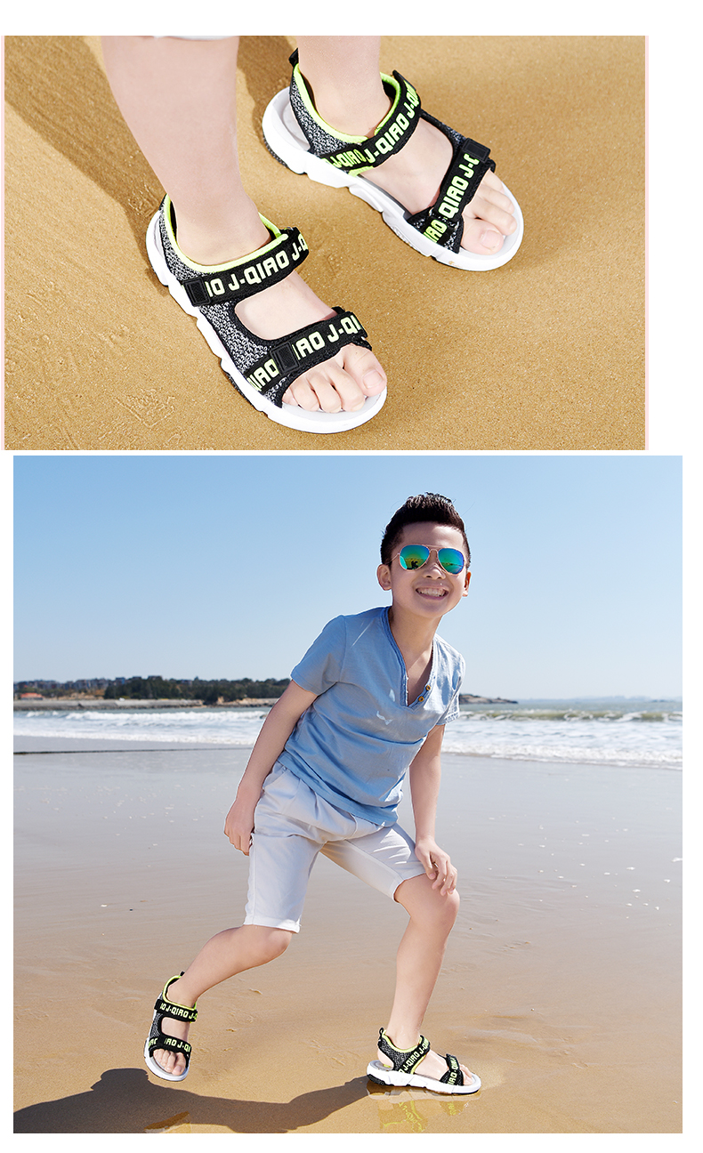 剑桥男童凉鞋2018夏季新款潮小学生中大童男孩防滑儿童沙滩凉鞋男