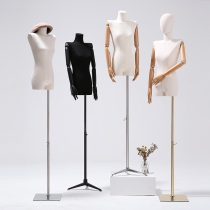 Flat chest flat shoulder model props female full body Taiwan Korean clothing store model shelf window dummy model display stand