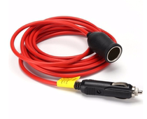 12v-24v car lighter extension cord heavy power extension cable socket and 15a fuse 3 6 meters