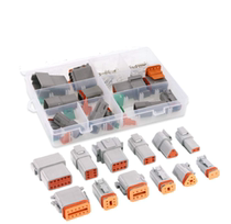 2 3 4 6 8 12 Car waterproof wire connector plug shell 6 sets 2~12 pin waterproof wire connection