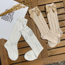 SonnyGirl custom summer baby childrens mid-tube stockings breathable mesh socks cant match the ball