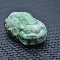 New Nanyang jade Dushan jade Pixiu handle piece Dushan lucky Feng Shui hand play piece Old material four famous jade