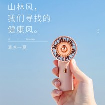 Turbomute Mini small fan Handheld portable carry-on charge Dormitory Large Wind Electric Fan Student Desktop