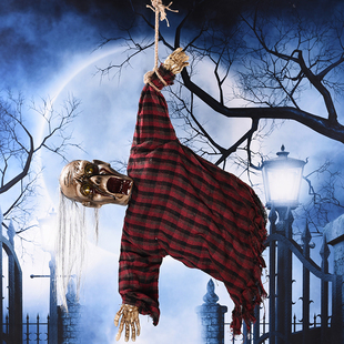 僵尸 万圣节长发大吊鬼恐怖装饰道具鬼屋 僵尸 酒吧 场景布置挂饰用品