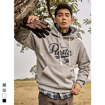 Furnace winter printed hooded sweater men Korean fashion casual coat couple Street yuppie warm jumper