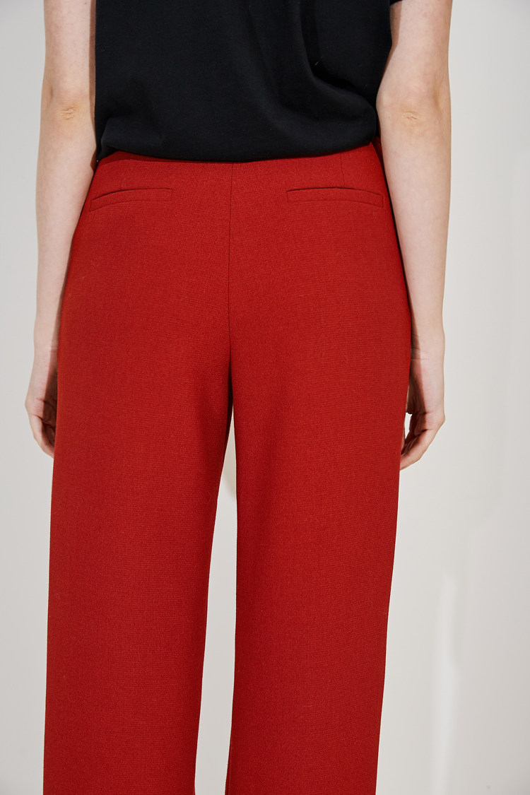 limited special) beautiful red good pants type ladies casual