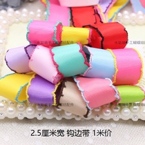 2 5cm hook edge rostril with ribbon production carnation flower silk with diy hair accessories hair clip headwear material